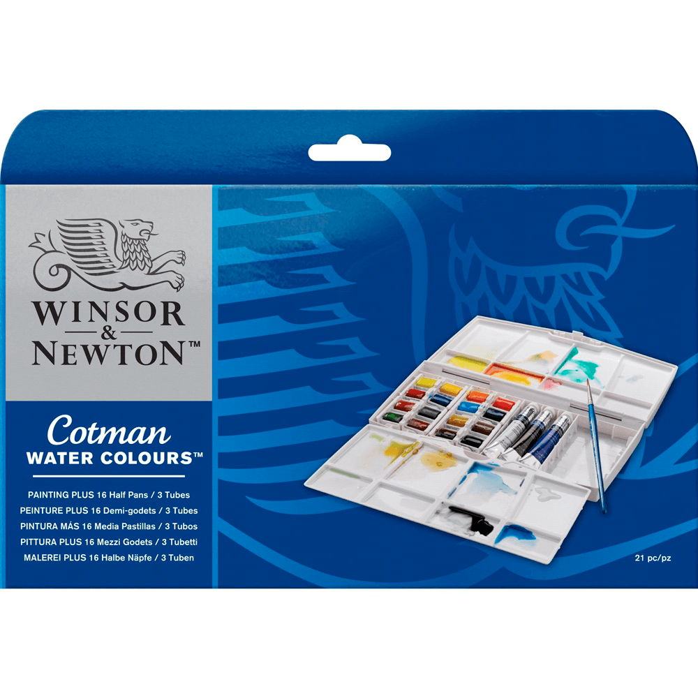 Aquarela Winsor & Newton Cotman Painting Plus 21 Peças